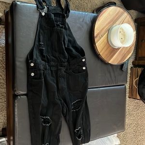 black overalls size medium
